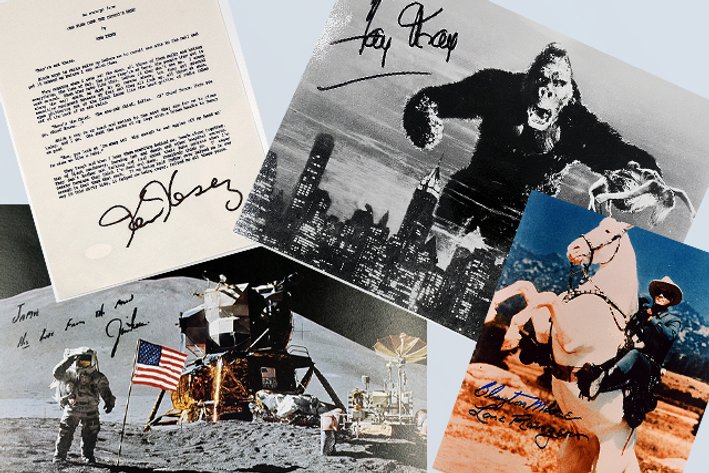 A Collection of Autographed Celebrity Photos