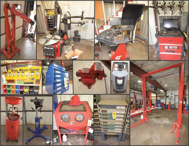 VEHICLE LIFTS, SHOP EQUIPMENT, HARDWARE, MORE